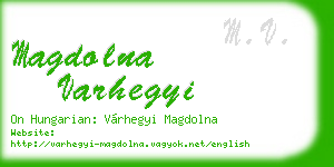 magdolna varhegyi business card