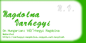 magdolna varhegyi business card